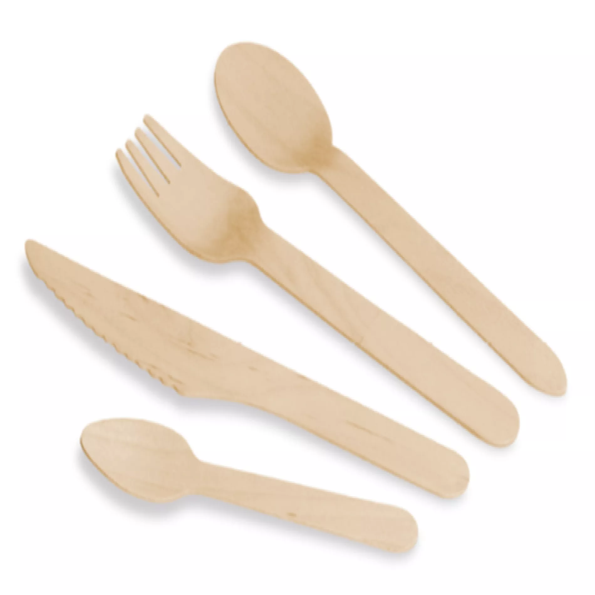 Couverts jetables en bois Visuel